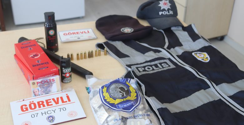 SAHTE POLİS, YAKALANDI