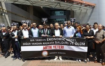 MERSİN BAROSU SALDIRILARA KARŞI BOYKOTTA