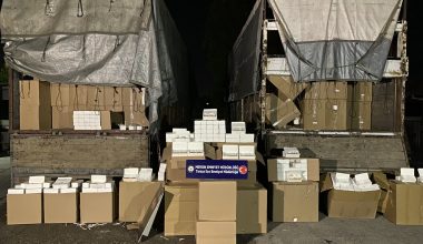 16 MİLYON KAÇAK MAKARON ELE GEÇİRİLDİ