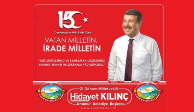 Başkan Kılınç’tan 15 Temmuz Demokrasi ve Milli Birlik Günü mesajı