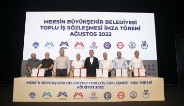 MERSİN BÜYÜKŞEHİR’DE, TOPLU İŞ SÖZLEŞMESİ İMZALARI ATILDI