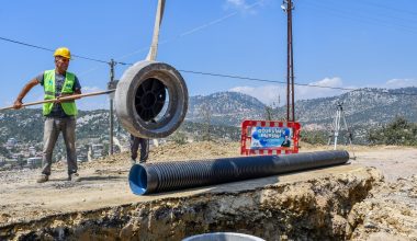 MESKİ, GÖZNE MAHALLESİ 1. ETAP KANALİZASYON HATTI ÇALIŞMALARINA DEVAM EDİYOR
