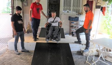 Yürüme Engelli Vatandaşın Evine Özel Rampa