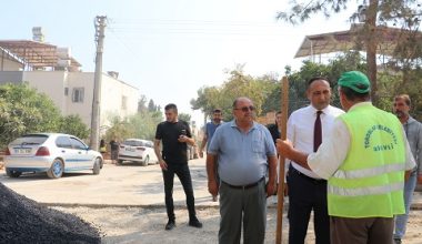 TOROSLAR’DA ALT YAPI ÇALIŞMASI BİTEN YOLLAR ASFALTLANIYOR