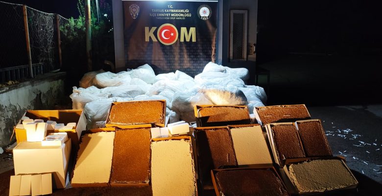 959 BİN MAKARON ELE GEÇİRİLDİ