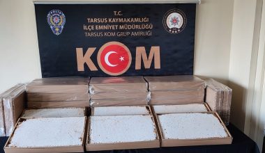 TARSUS’TA 100 BİN DOLDURULMUŞ MAKARON ELE GEÇİRİLDİ