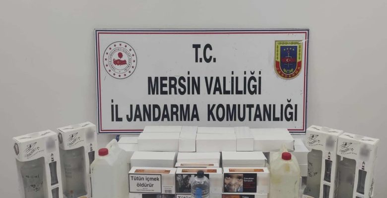 JANDARMADAN SAHTE İÇKİ VE SİGARA KAÇAKÇILIĞI OPERASYONU