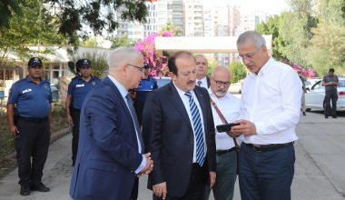 Vali Pehlivan, Mezitli İçişleri Bakanlığı Tesislerini Gezdi