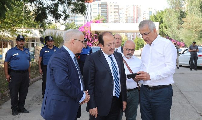 Vali Pehlivan, Mezitli İçişleri Bakanlığı Tesislerini Gezdi