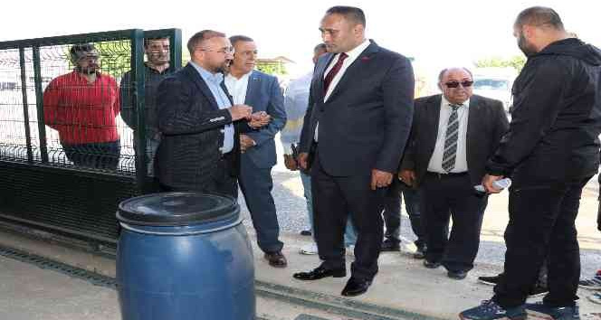 Başkan Yılmaz, tehlikeli atık geçici depolama alanında inceleme yaptı