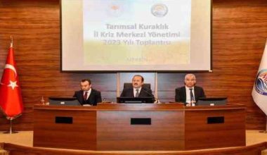 Tarımsal Kuraklık İl Kriz Merkezi Yönetimi Toplantısı gerçekleştirildi