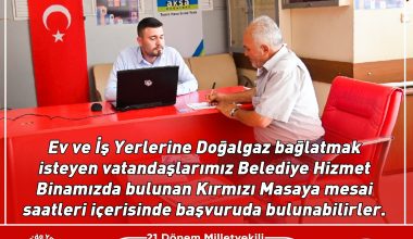 Anamur’da Doğalgaz Abonelik Başvuruları Başladı