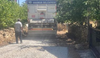 Anamur Belediyesi Yaylalarda Asfalt Çalışmasını Tamamladı
