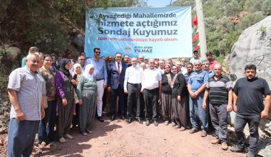 AYVAGEDİĞİ MAHALLESİ’NDE SONDAJ KUYUSU TÖRENLE AÇILDI