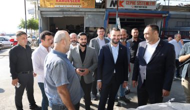 BAŞKAN YILMAZ, SANAYİ ESNAFINI ZİYARET ETTİ