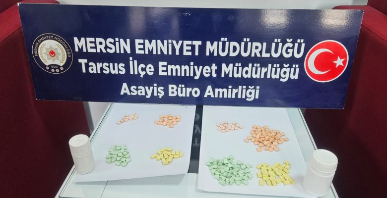 Tarsus’ta hırsızlık, uyuşturucu madde ve silah operasyonu