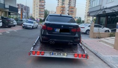 Drift atan sürücüye 50 Bin TL ceza kesildi, araç trafikten men edildi