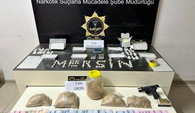 10 kg uyuşturucu ele geçirildi