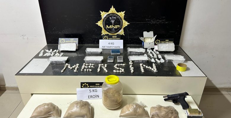 10 kg uyuşturucu ele geçirildi