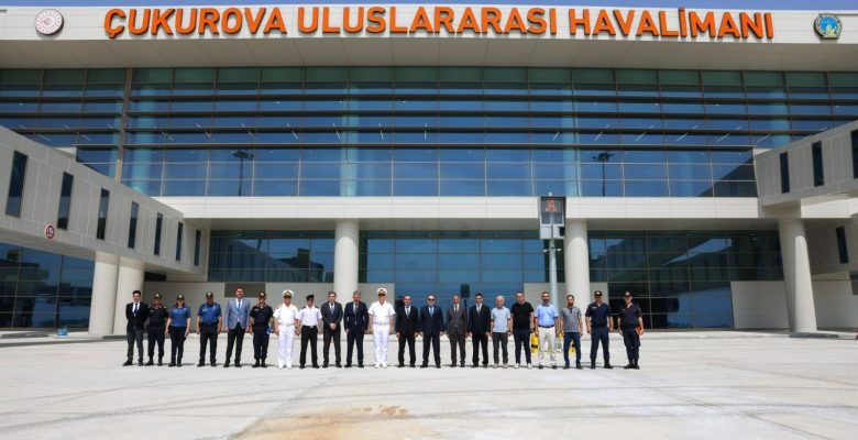 Vali Pehlivan, Çukurova Havalimanında inceleme yaptı
